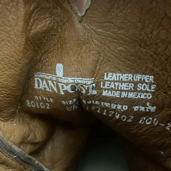 $300+ Dan Post Men’s Winston Lizard Boots embroidered 100% leather sz 8.5 - Picture 5 of 8